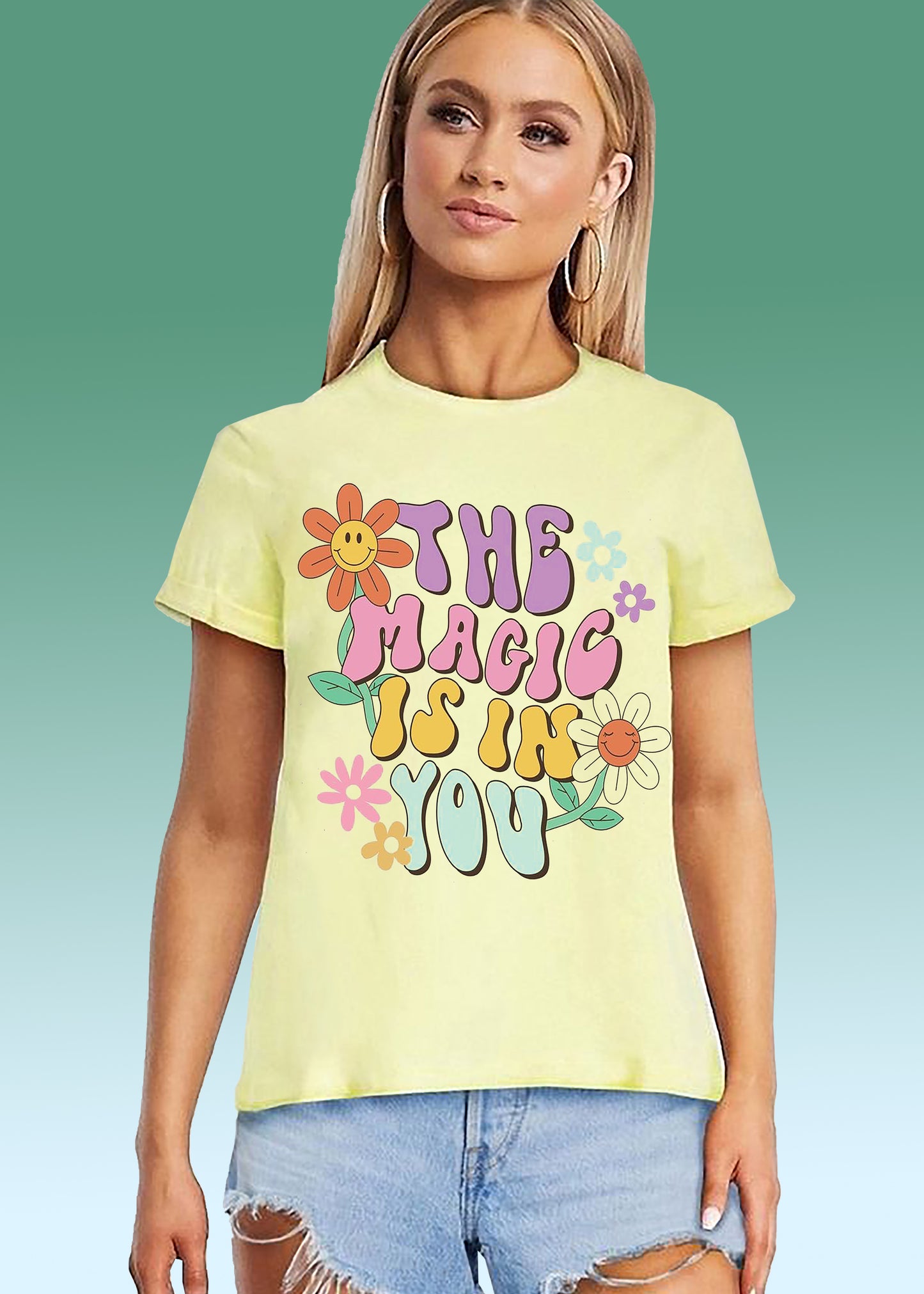VLAM Magic Is In You Women Quote T-shirt
