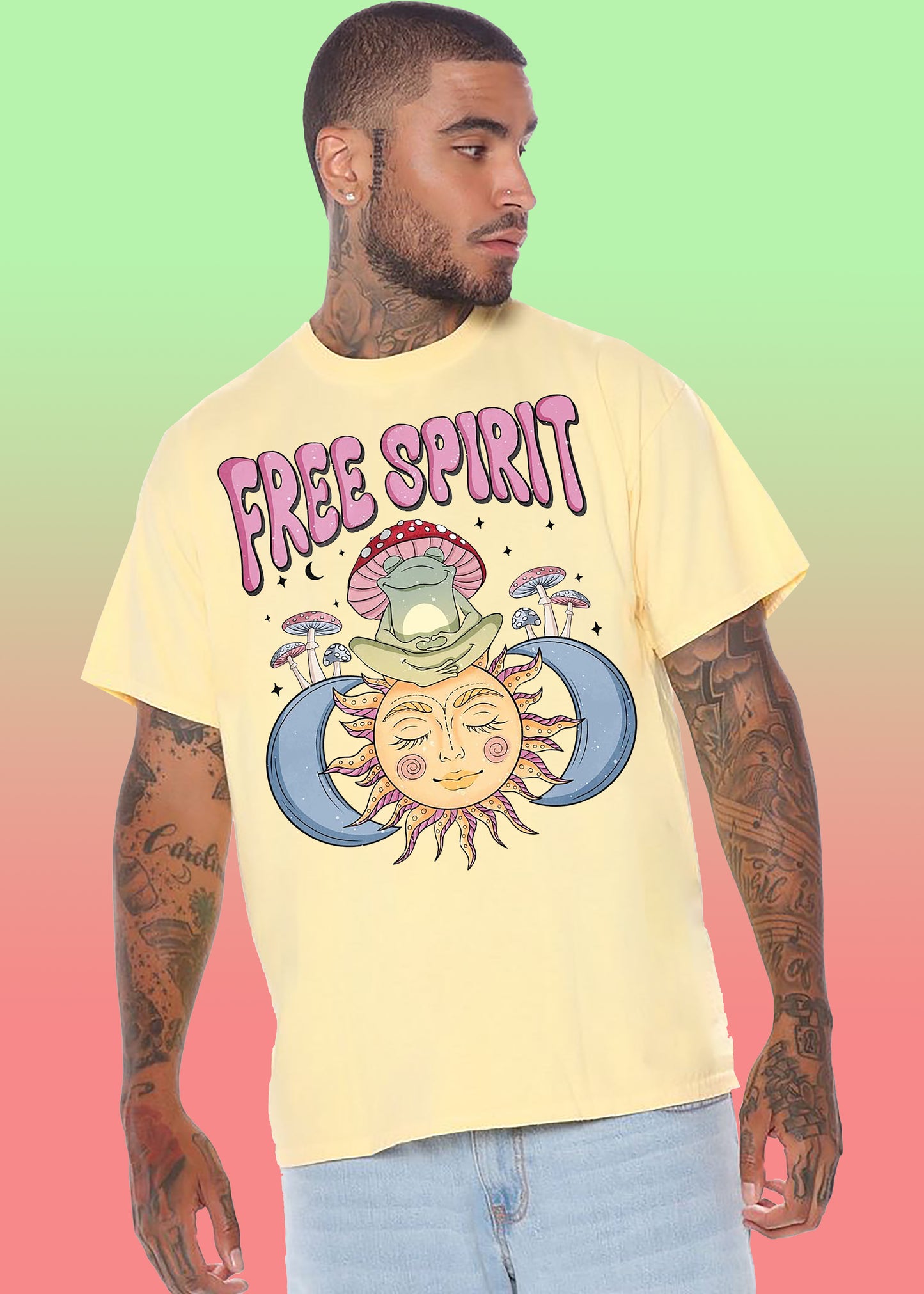 VLAM Free Spirit Graphic Mens T-shirt