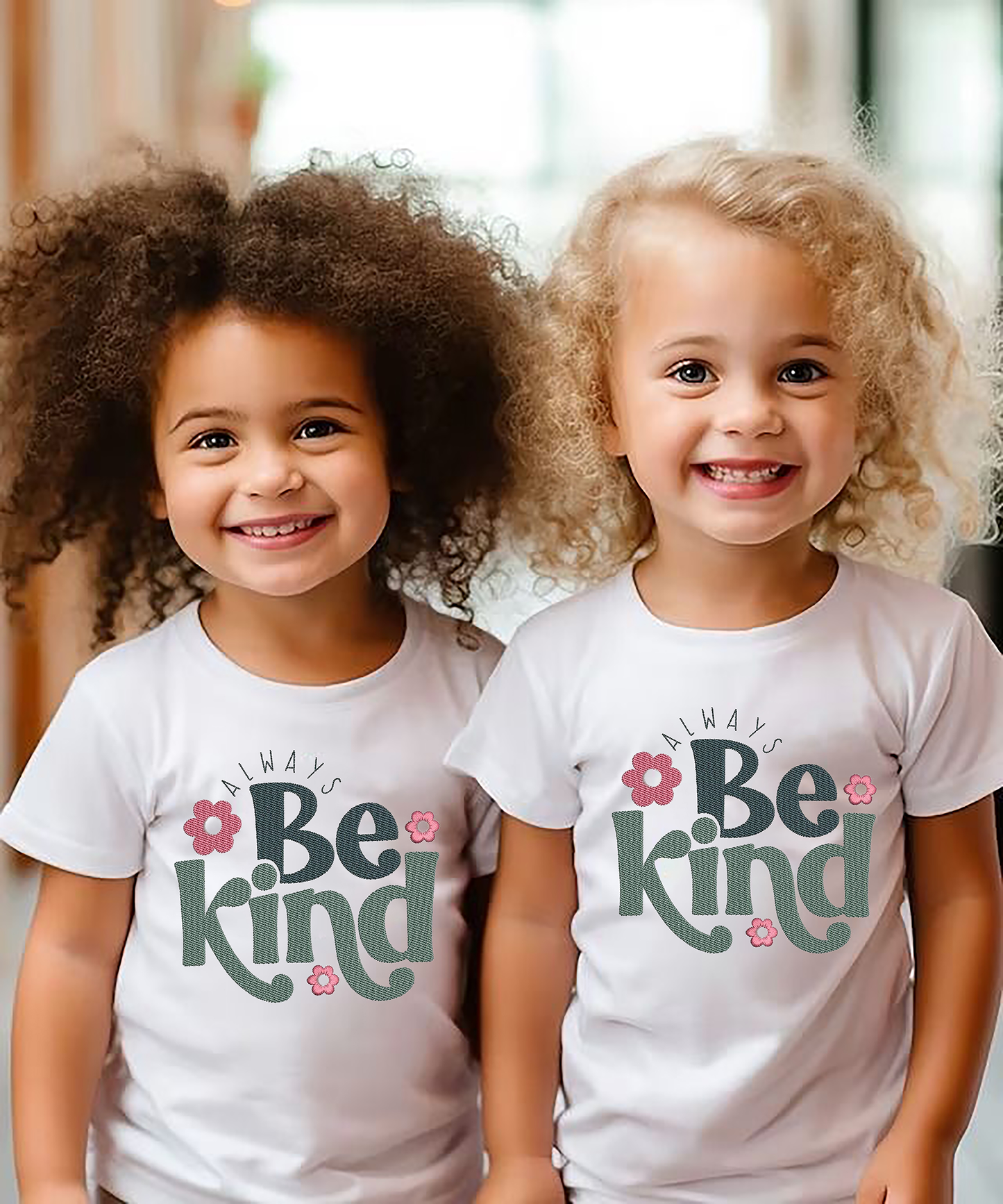 VLAM Be Kind Cute Kids Tshirt (Pack of 2)