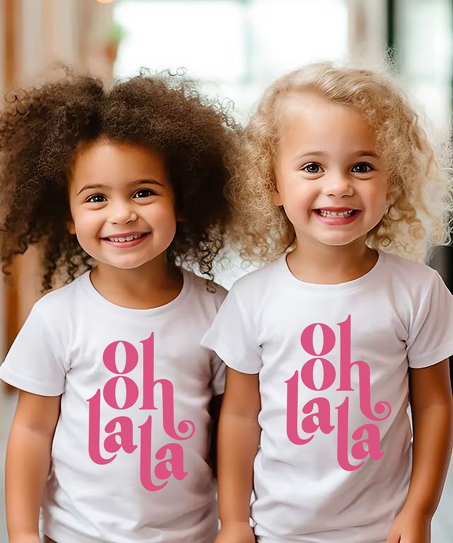 VLAM Ooh La La Printed Kids Tshirt  (Pack of 2)