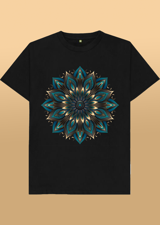 VLAM Mandala Print Regular Fit Unisex Tshirt