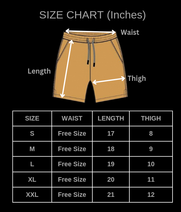 VLAM Solid Beige Unisex Shorts