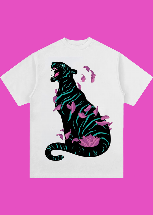 VLAM Leopard Women Oversized Tshirt