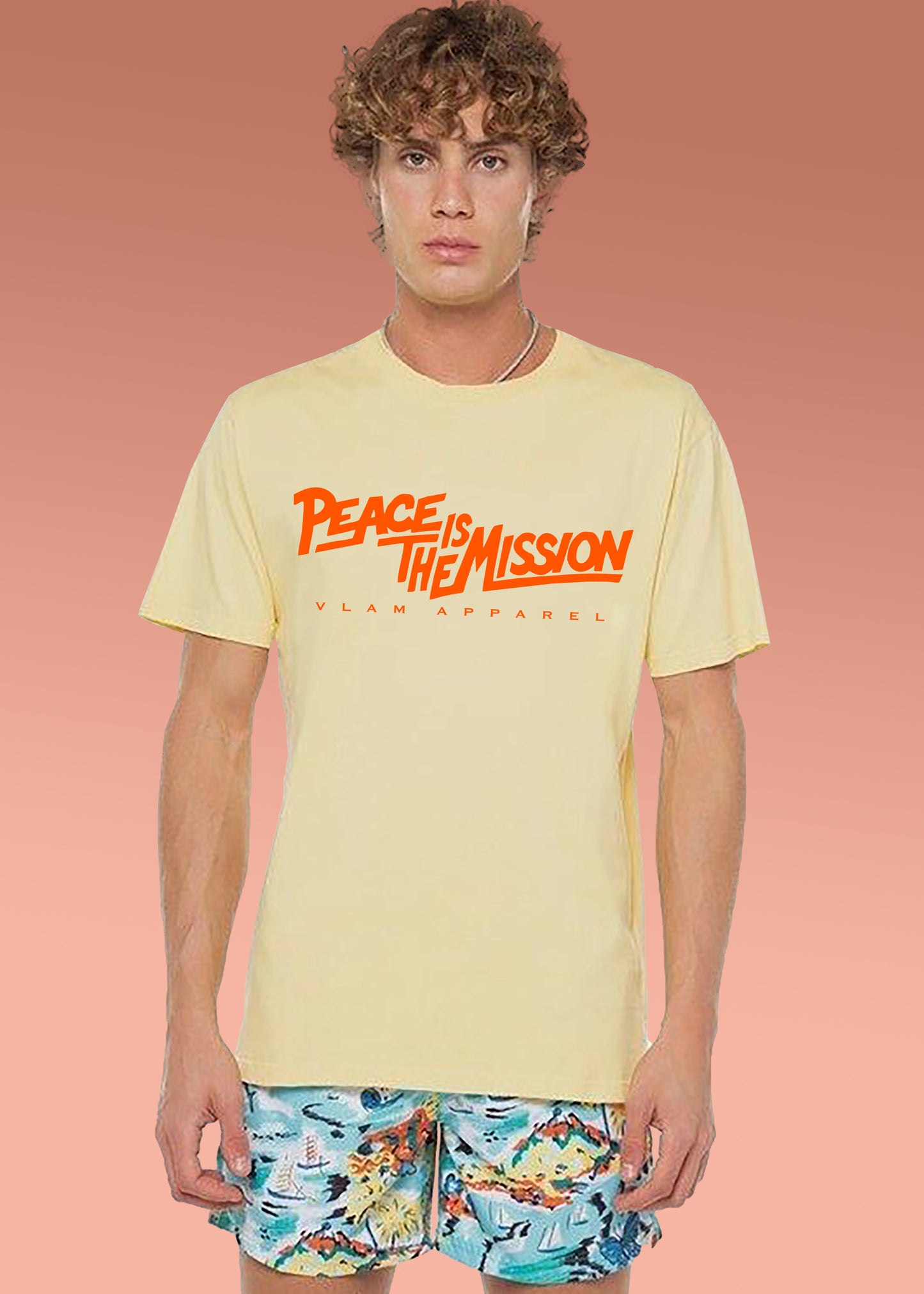 VLAM Peace is the Mission Slogan T-shirt
