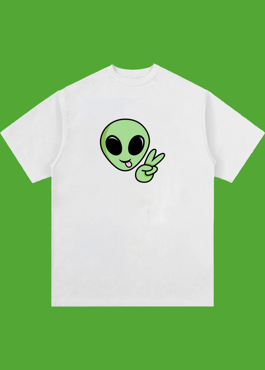 VLAM Peace Out Alien Unisex Oversized Tshirt