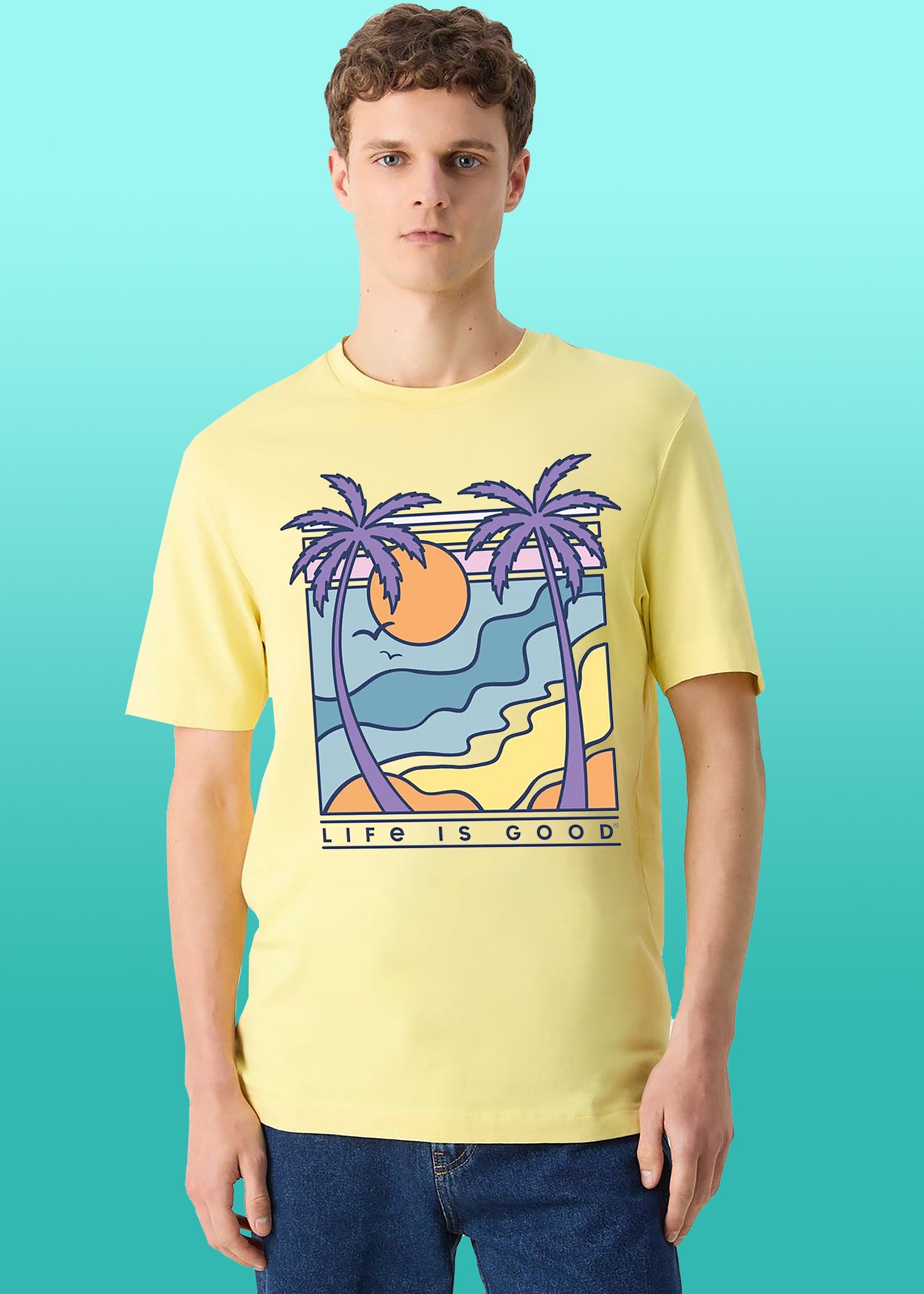 VLAM Life Is Good Print Mens T-shirt