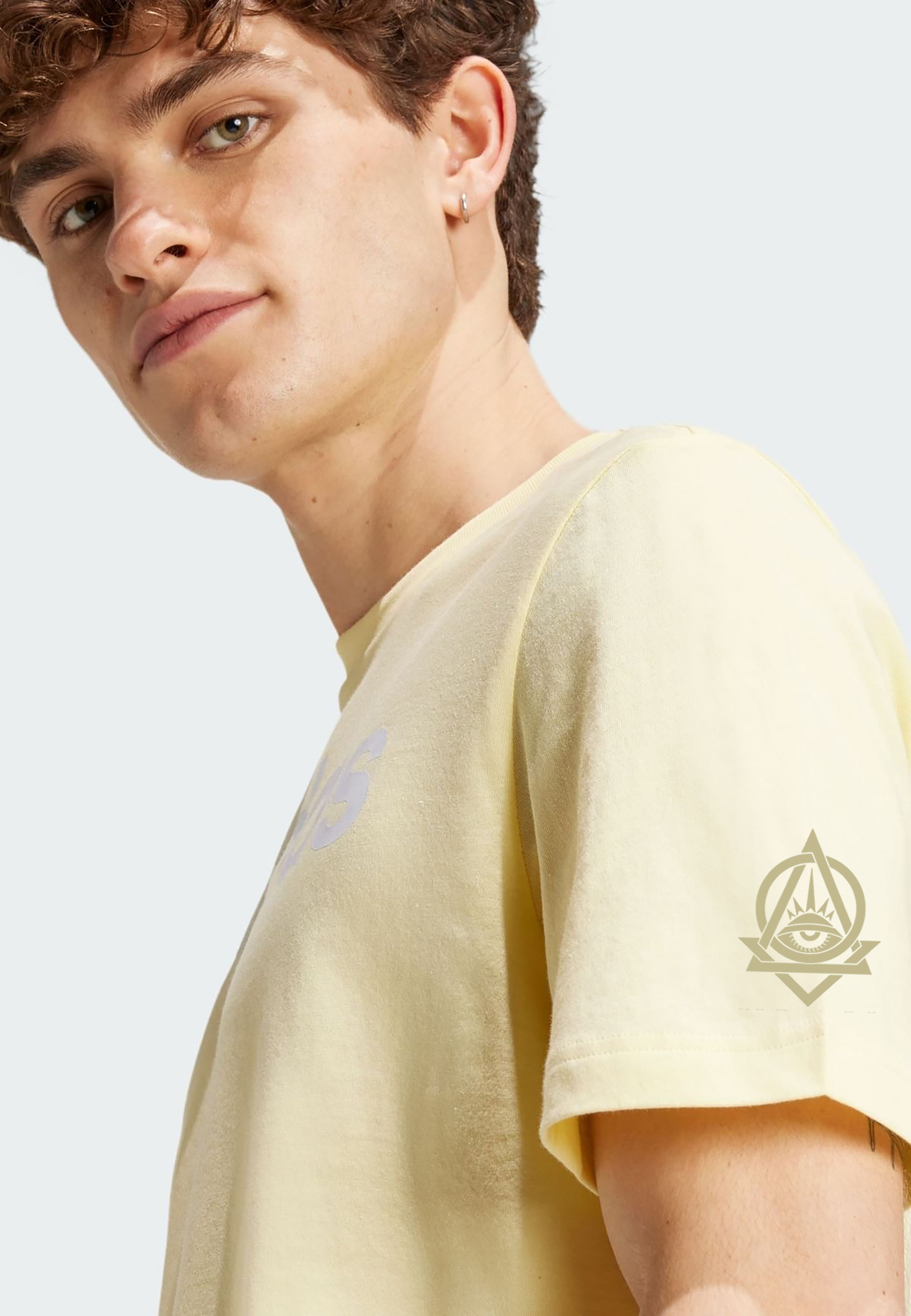 VLAM Regular Fit Yellow Solid Tshirt