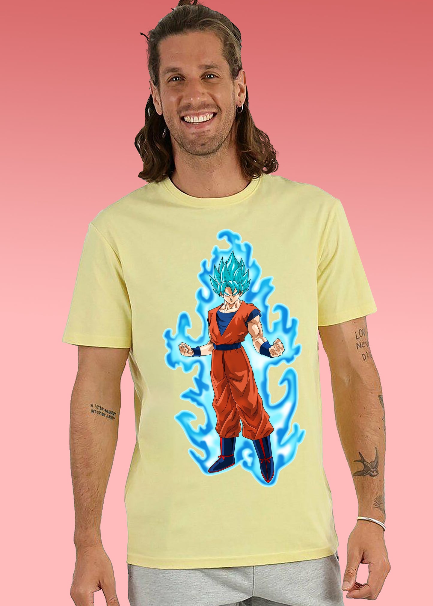 VLAM Anime Goku Printed Cartoon T-shirt