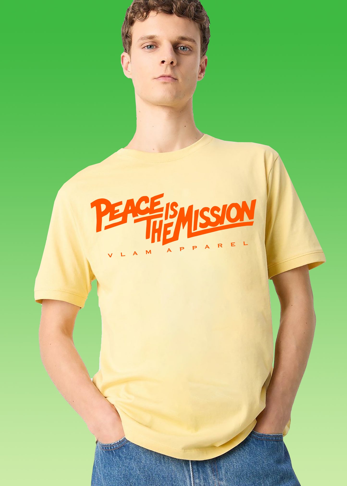 VLAM Peace is the Mission Slogan T-shirt