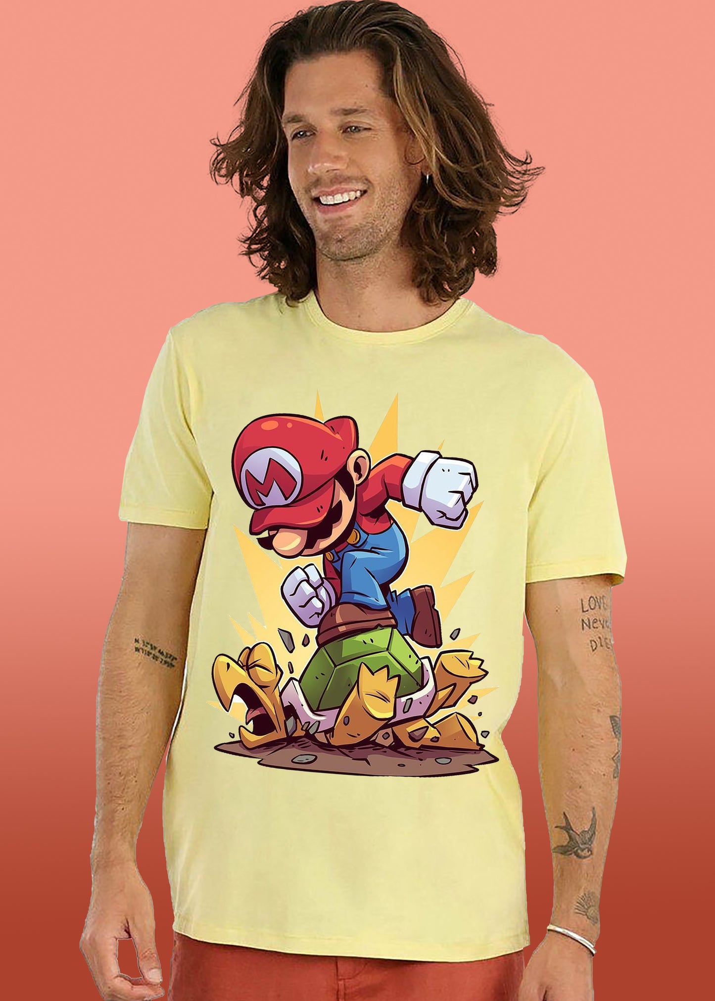 VLAM Mens Super Mario T-shirt
