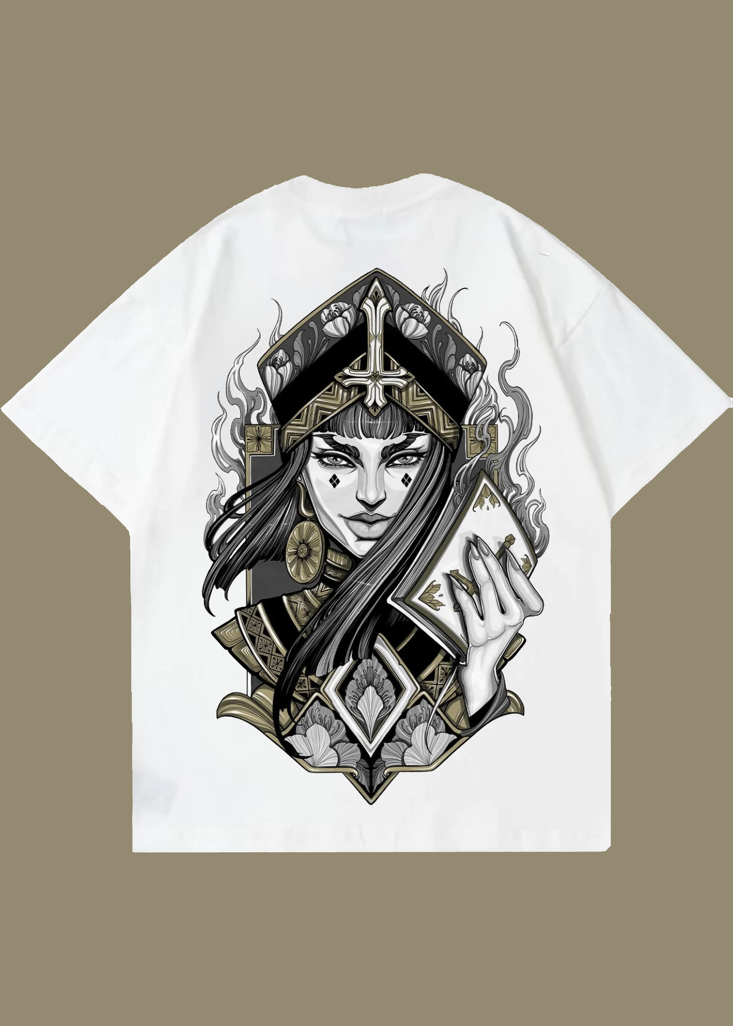 VLAM Vintage Art Back Print Unisex Oversized Tshirt