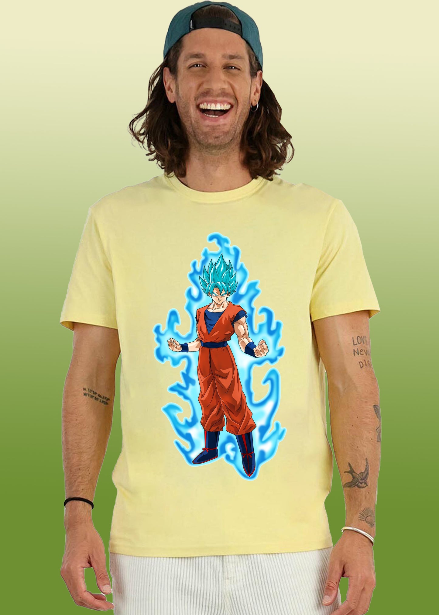 VLAM Anime Goku Printed Cartoon T-shirt