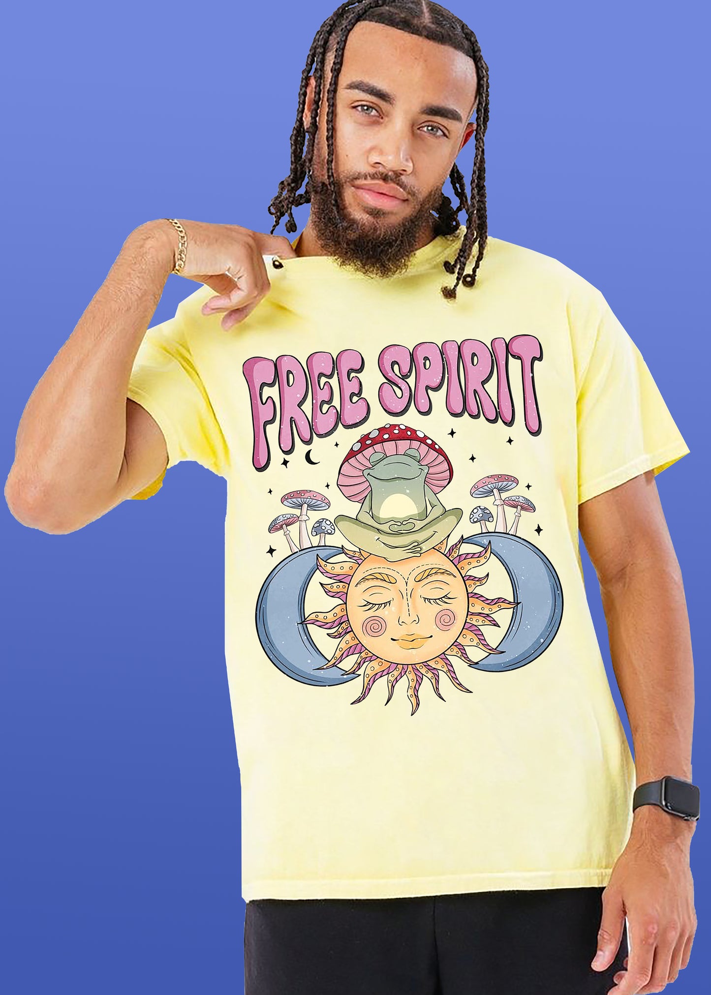 VLAM Free Spirit Graphic Mens T-shirt
