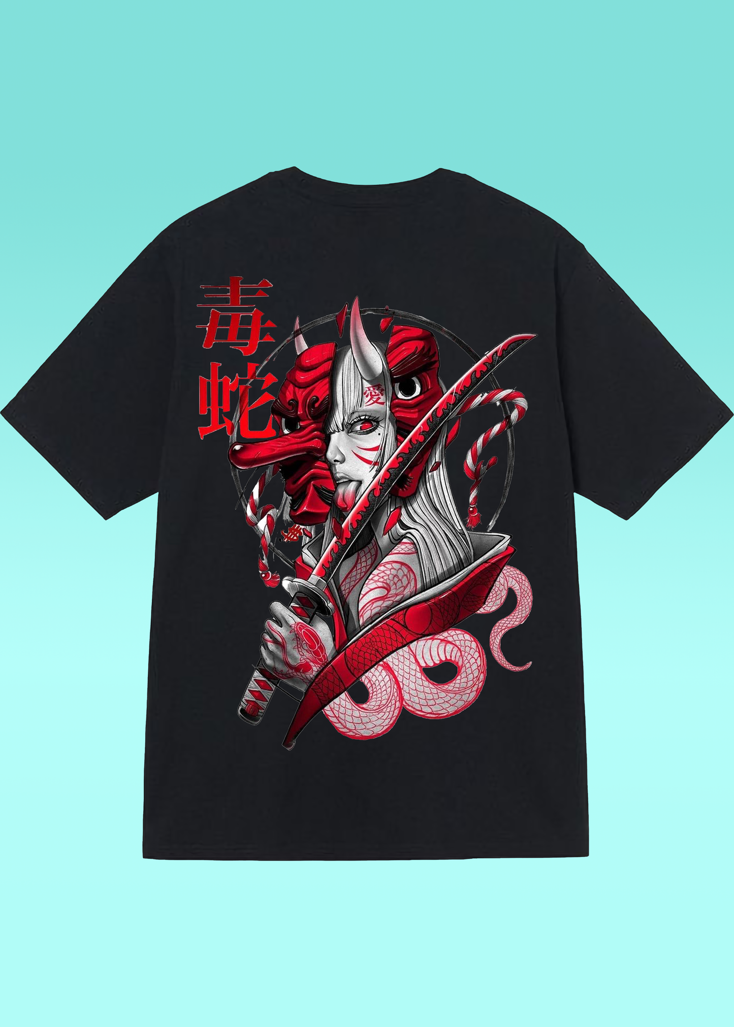 VLAM Evil Art Graphic Regular Fit Back Print Tshirt