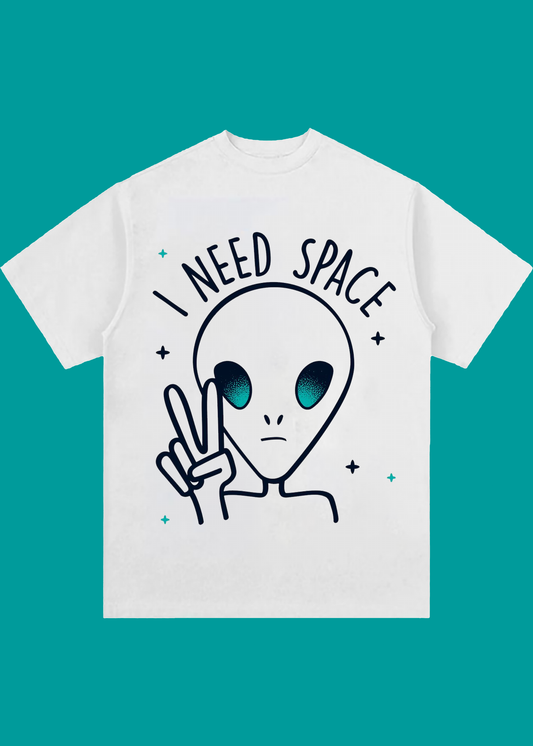 VLAM Alien I need Space Unisex Oversized Tshirt