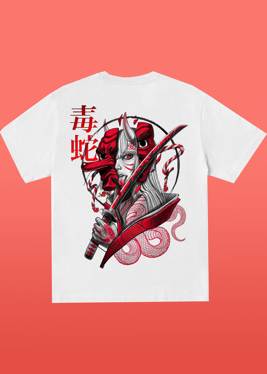 VLAM Evil Art Graphic Regular Fit Back Print Tshirt