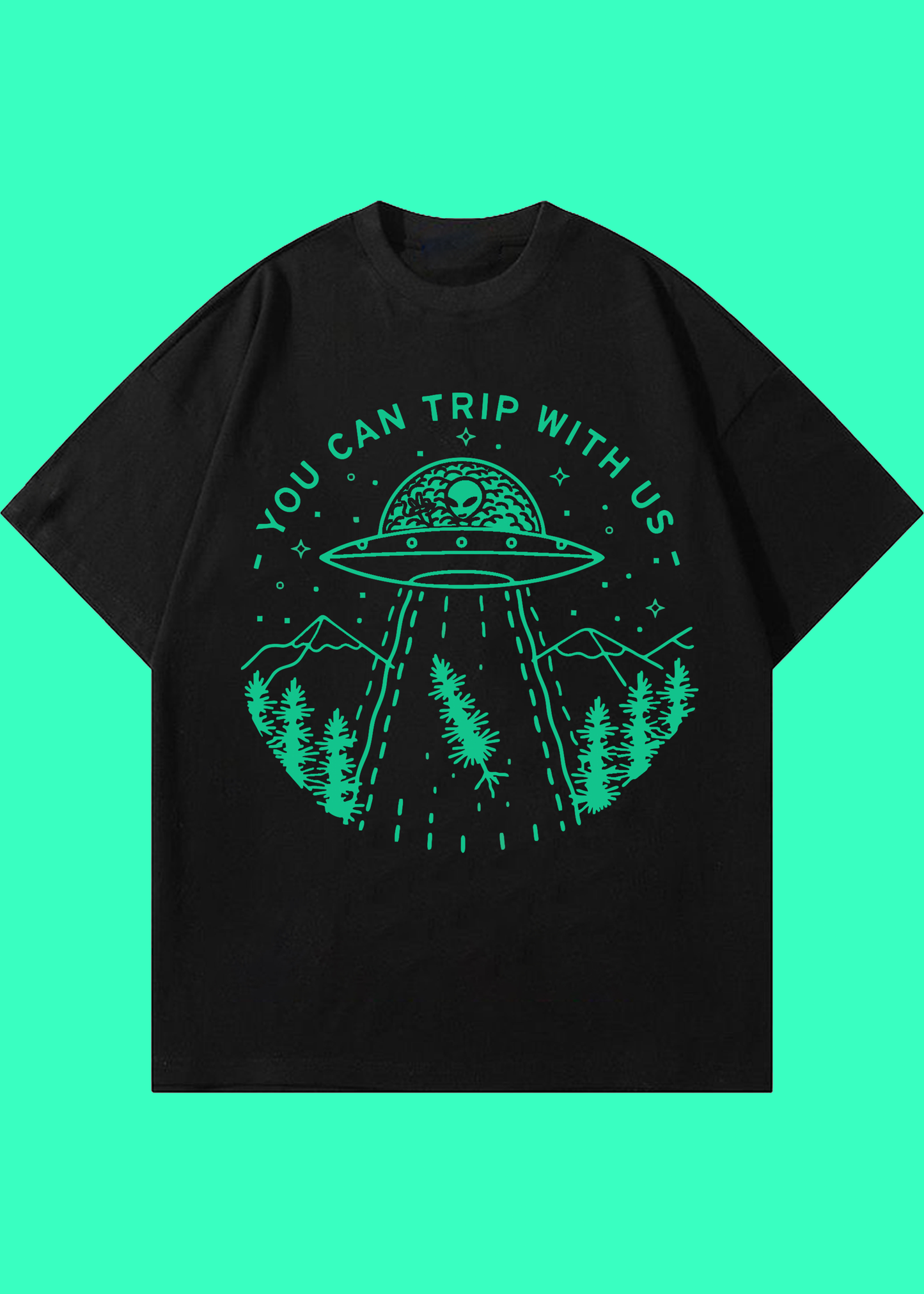 VLAM You Can Trip With Us Unisex Oversized Tshirt