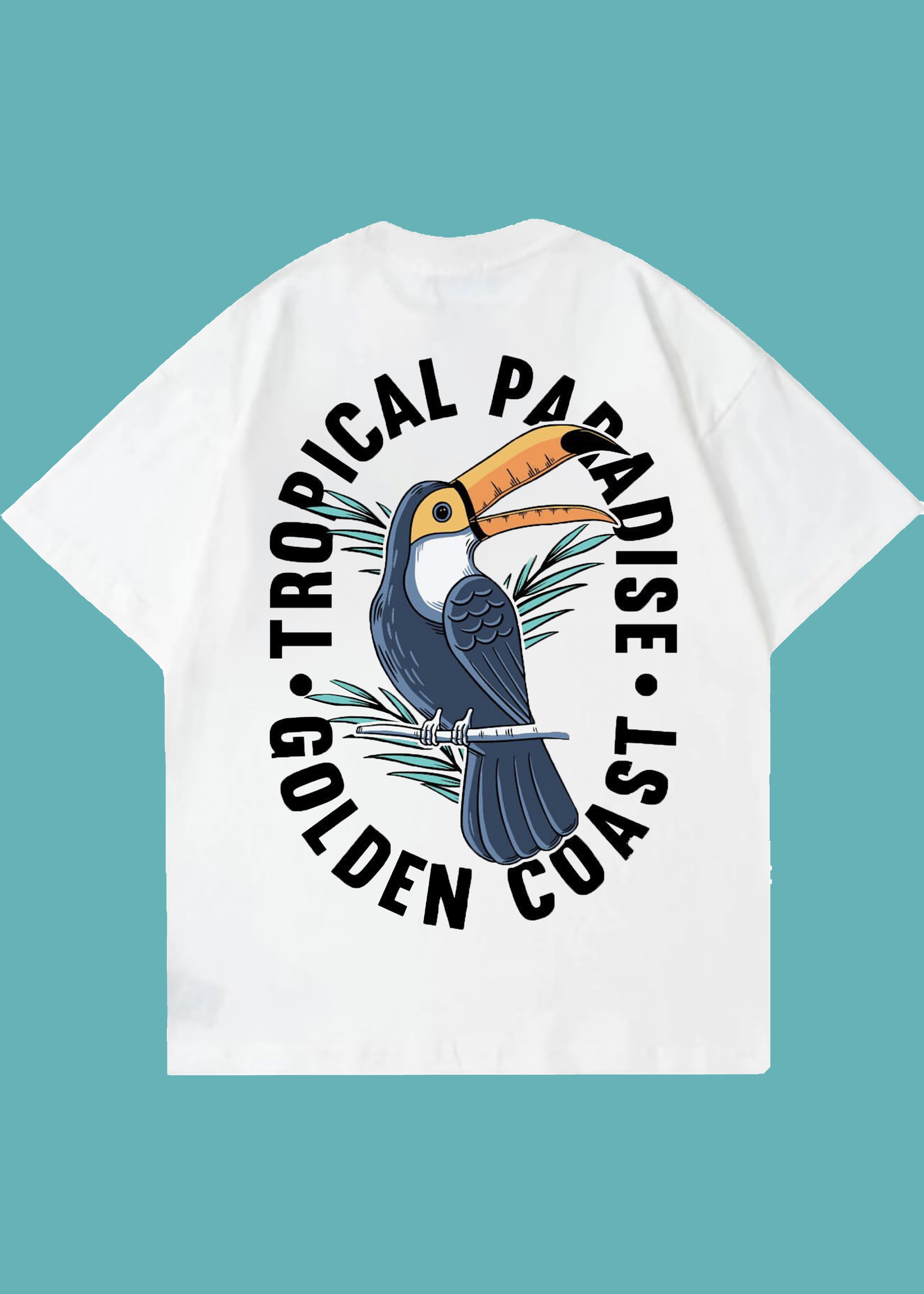 VLAM Graphic Bird Art Back Print Oversized T-shirt