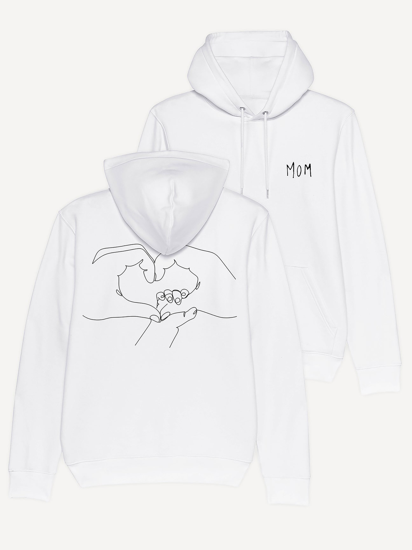 Black Graphic Printed Hoodie