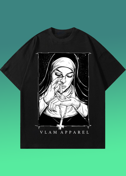 VLAM Trippy Nun Unisex Oversized T-shirt