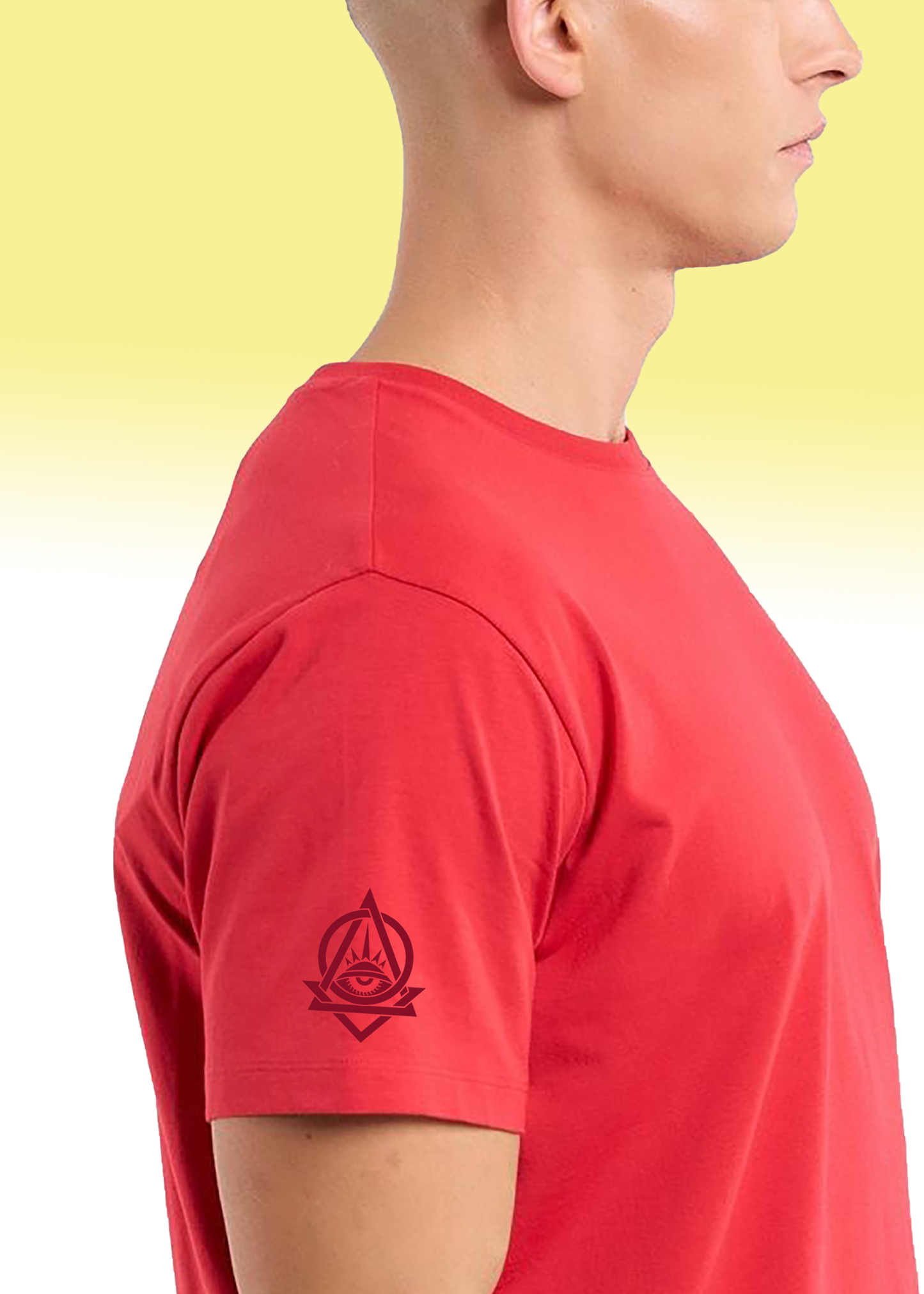 VLAM Oversized Fit Solid Red Tshirt
