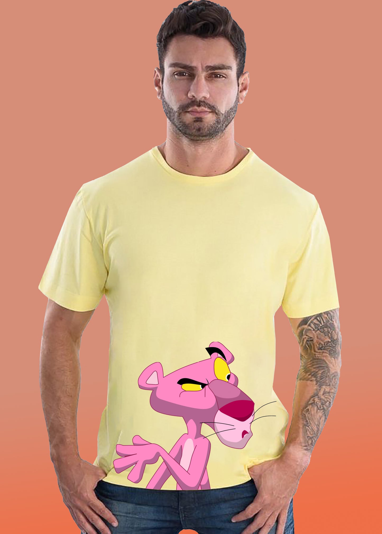 VLAM Pink Cartoon Print T-shirt