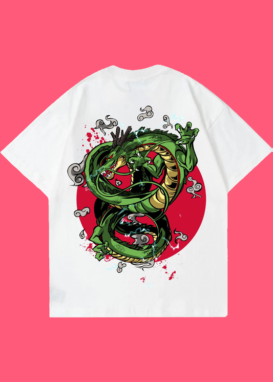 VLAM Dragon Art Unisex Back Print Oversized Tshirt