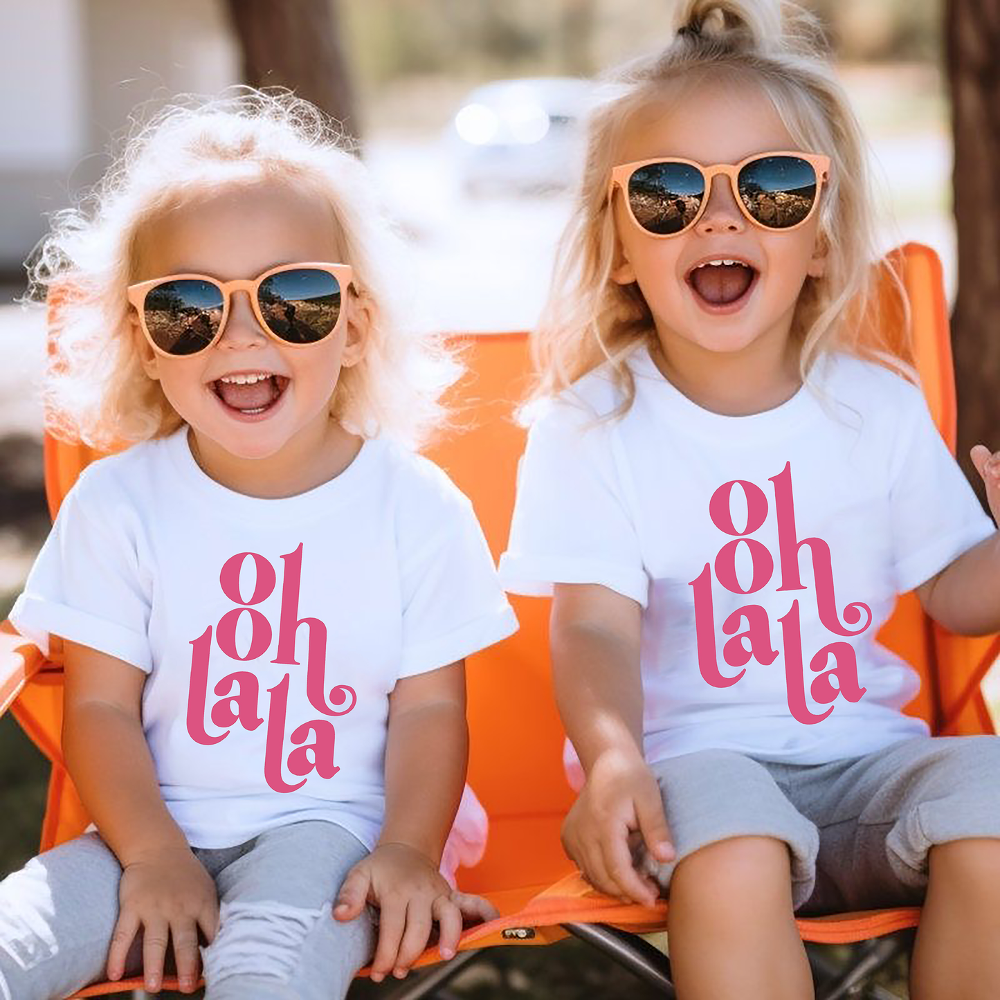 VLAM Ooh La La Printed Kids Tshirt  (Pack of 2)