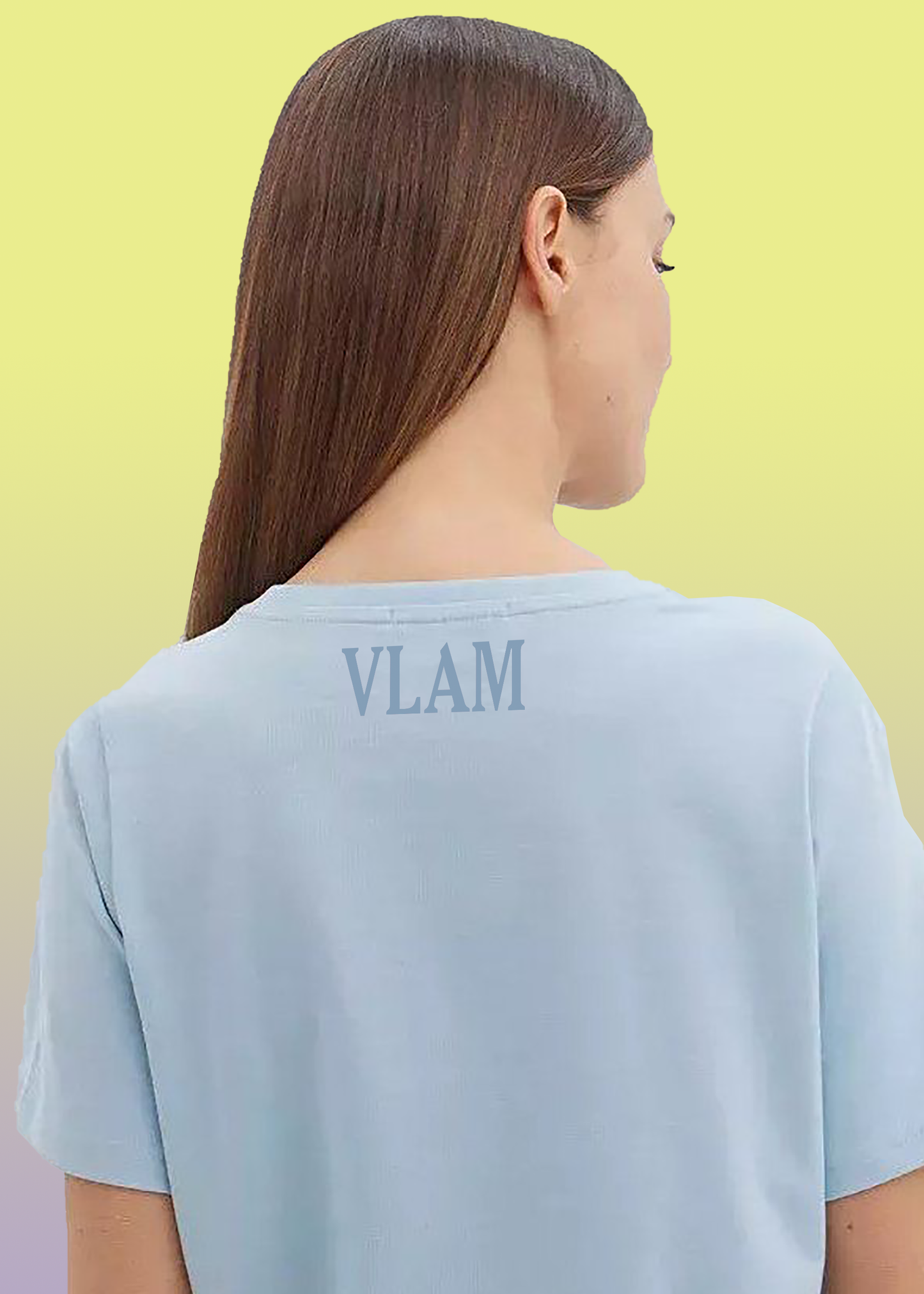 VLAM Typographic Font Women Tshirt