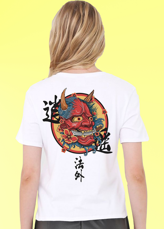 VLAM Beast Dark Art Back Printed Women T-shirt