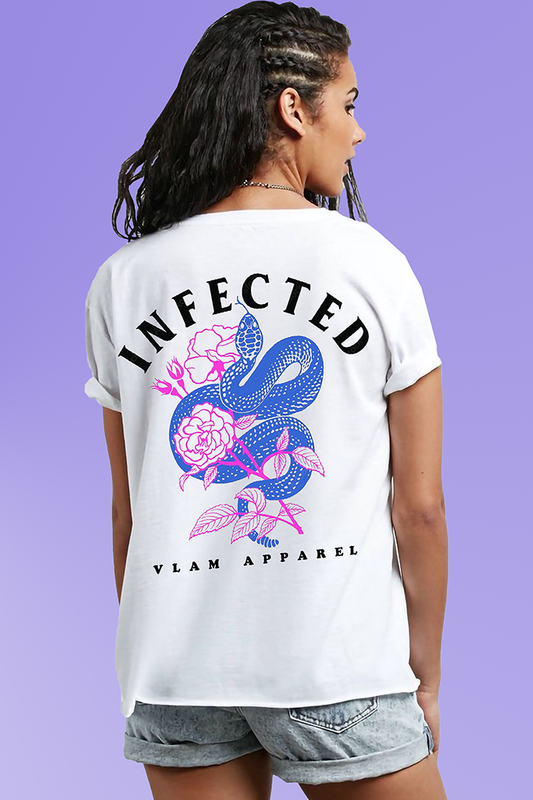 VLAM Infected Back Printed Womens T-shirt