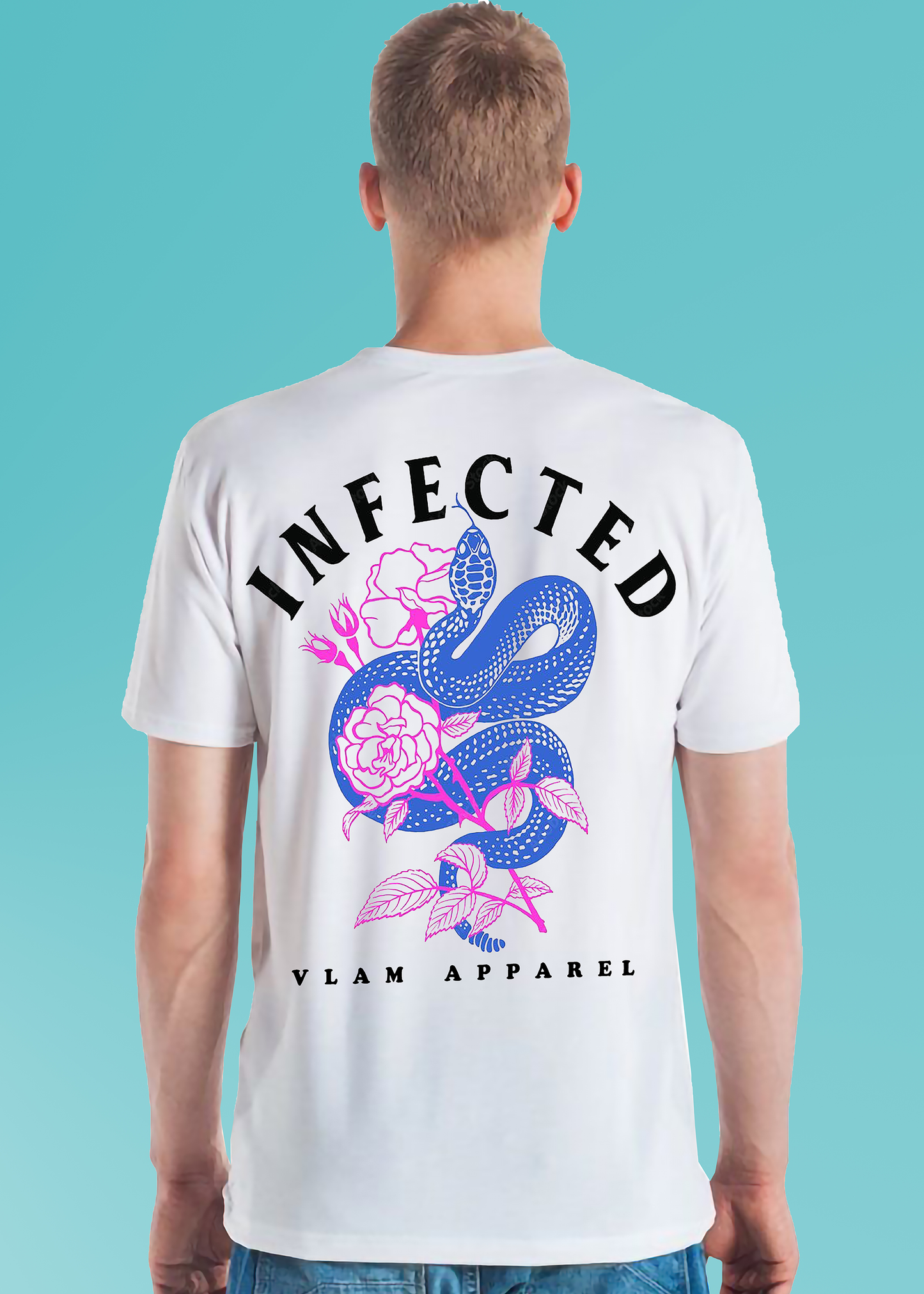 VLAM Infected Back Printed Mens T-shirt