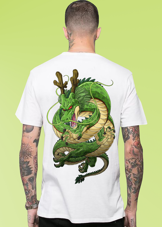 VLAM Green Dragon Back Printed Tshirt