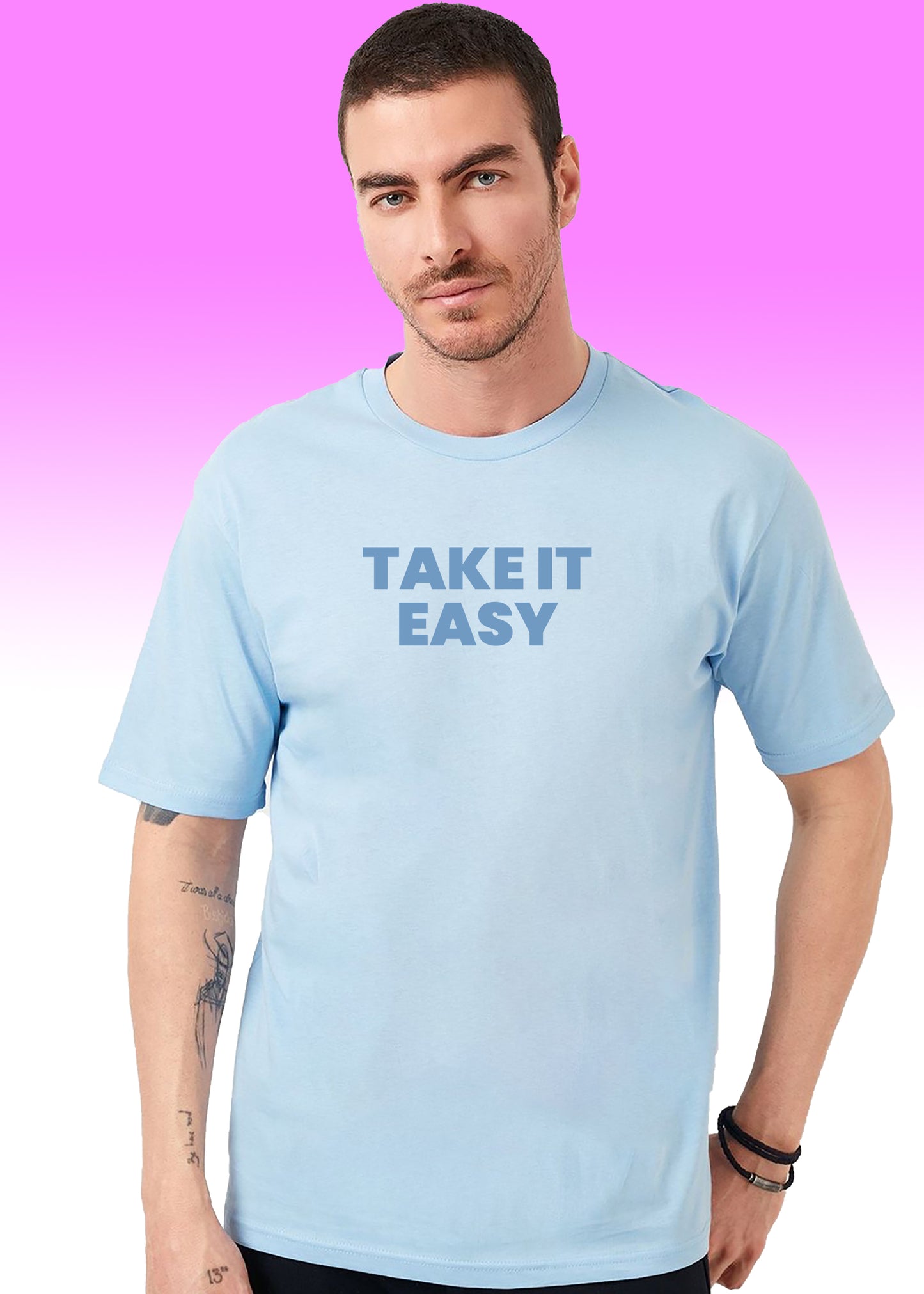 VLAM Take It Easy Mens Trendy Tshirt