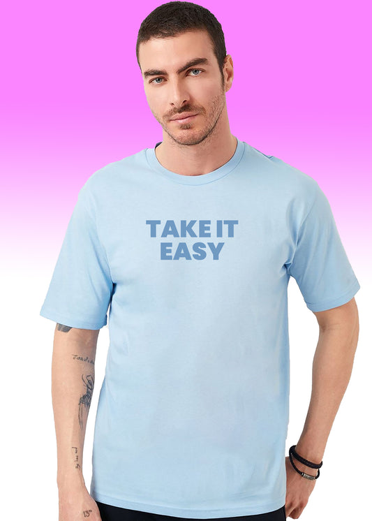 VLAM Take It Easy Mens Trendy Tshirt