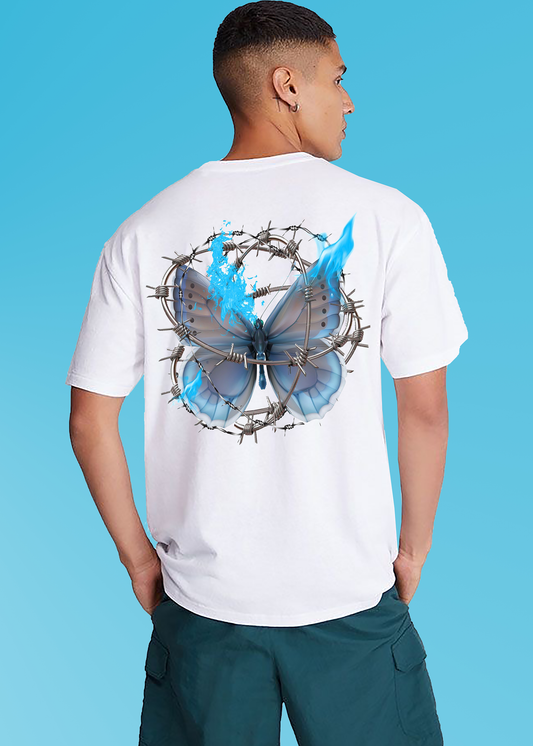 VLAM Graphic Butterfly Back Print Tshirt
