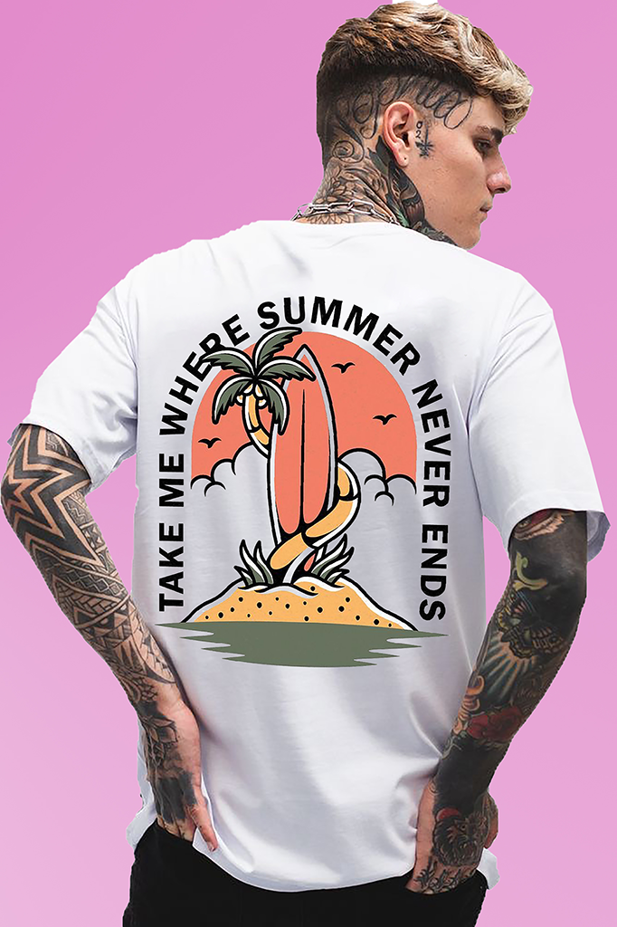 VLAM Summer Surf Back Print Unisex T-shirt