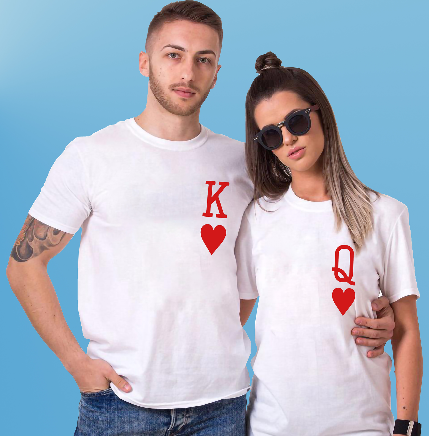 VLAM King and Queen Couple T-shirt (Pack Of 2)