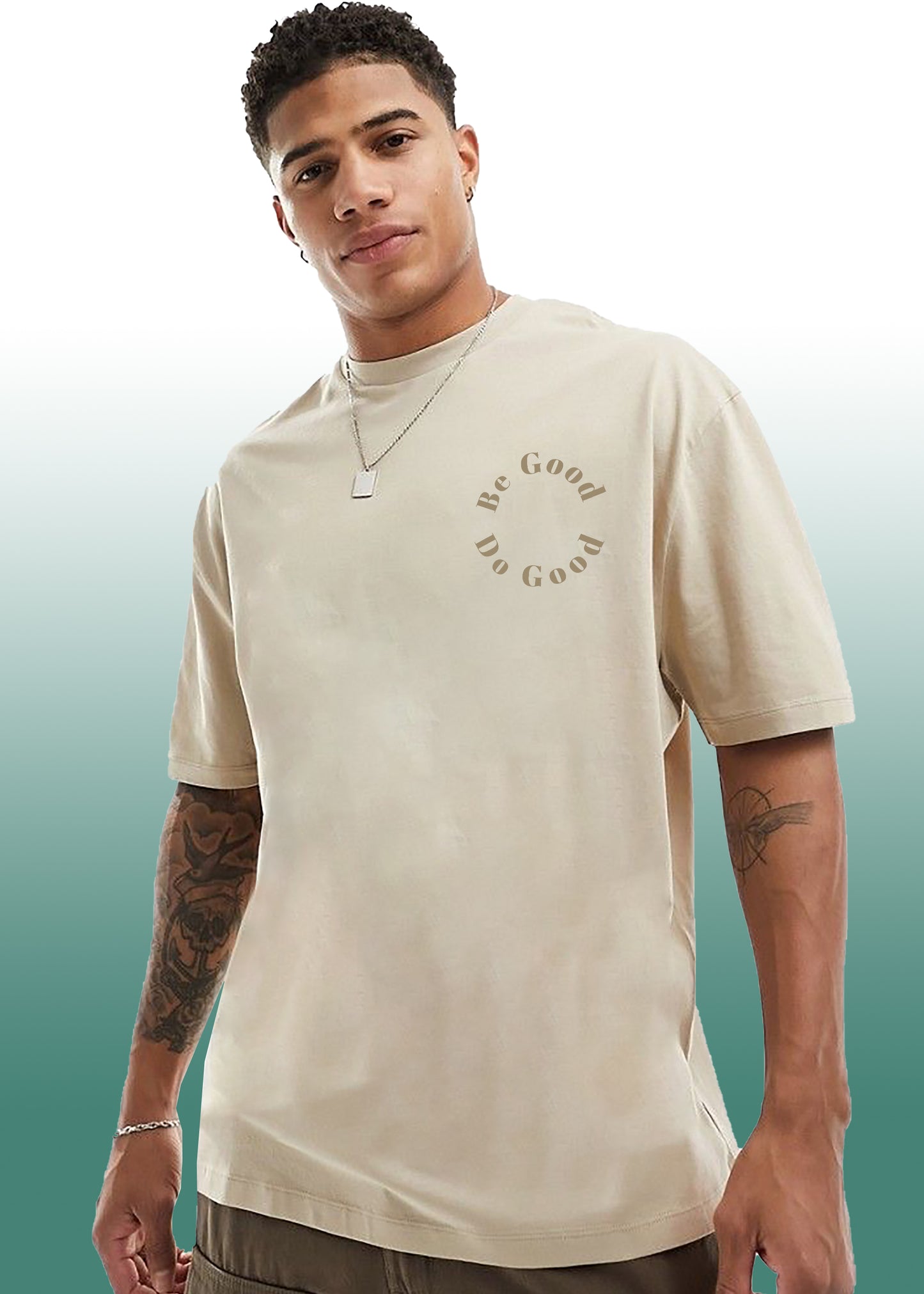VLAM Be God Do Good Logo Print Mens Tshirt