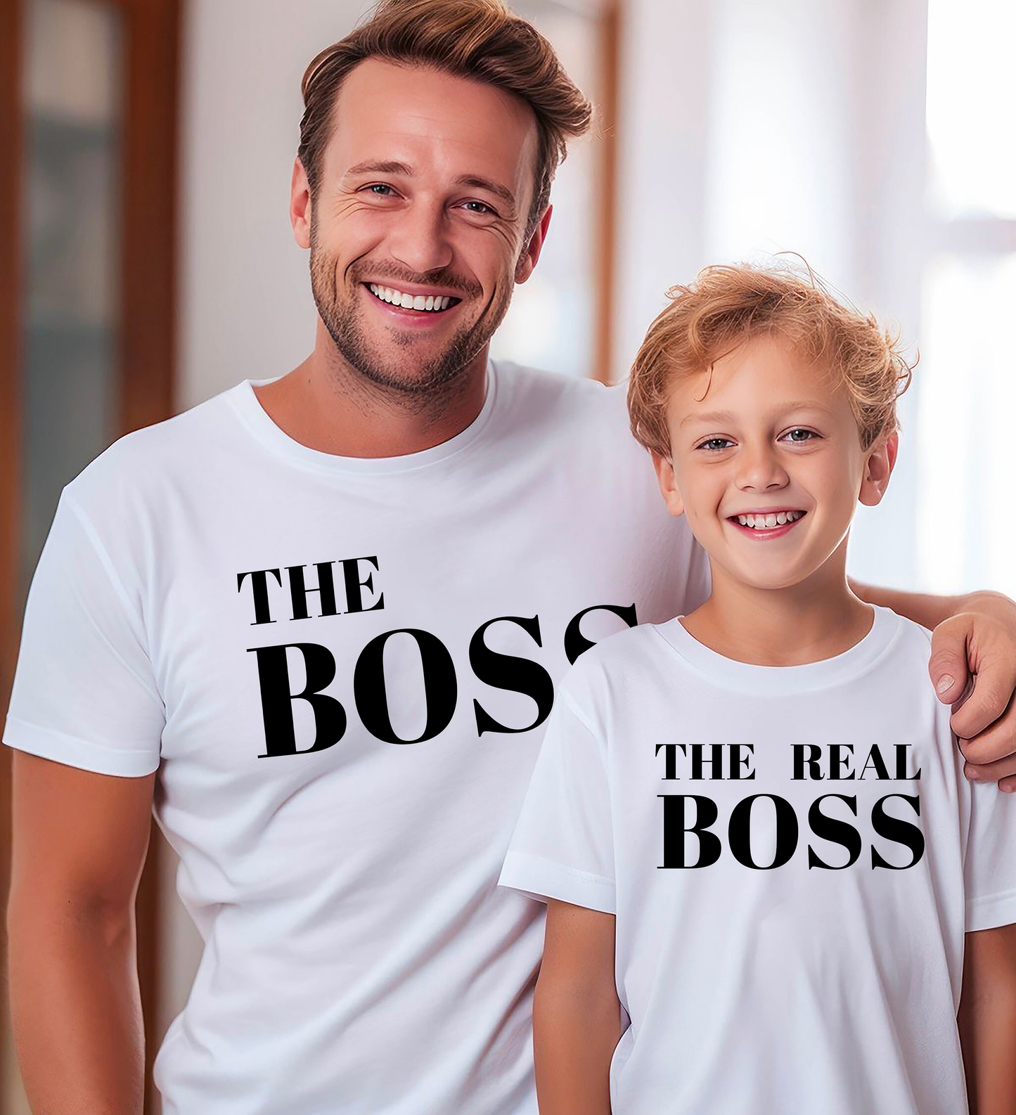 VLAM The Real Boss Dad and Son Tshirt