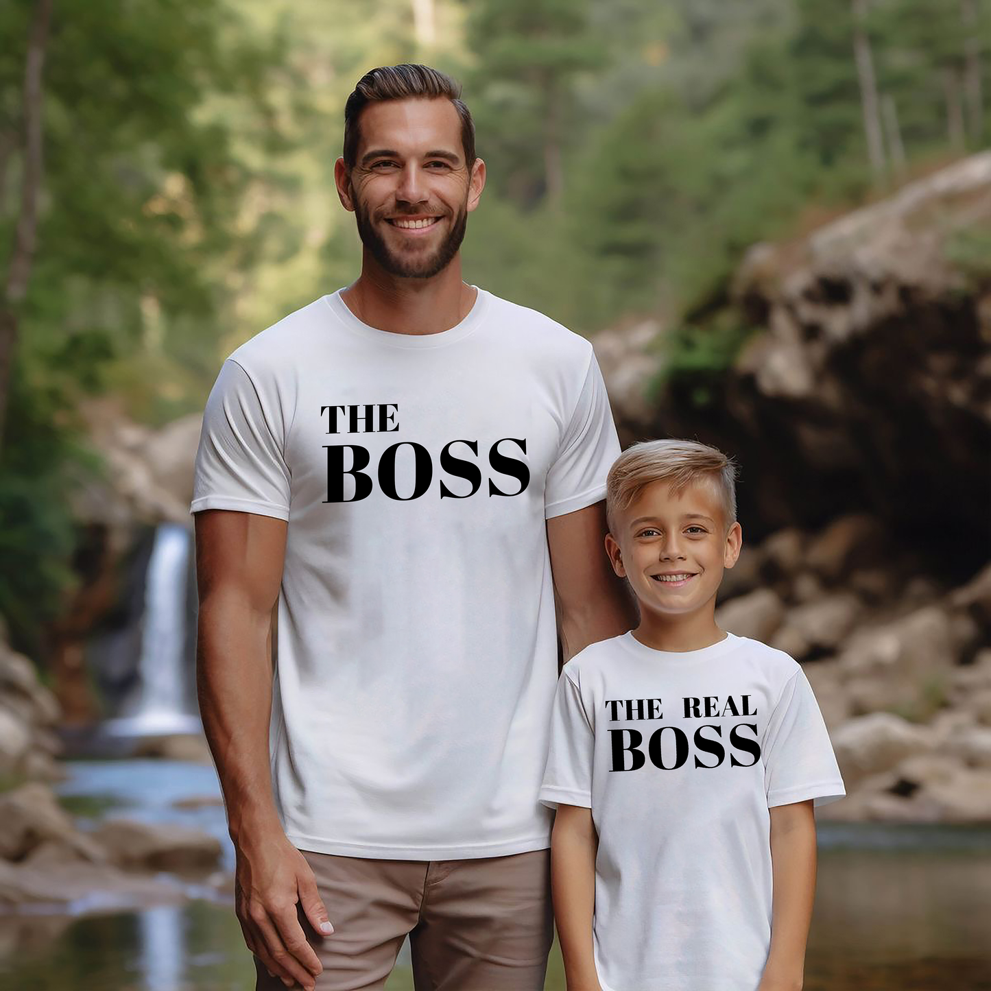 VLAM The Real Boss Dad and Son Tshirt