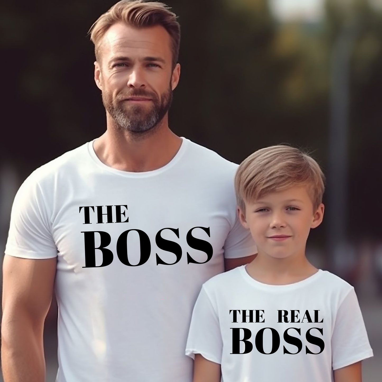 VLAM The Real Boss Dad and Son Tshirt