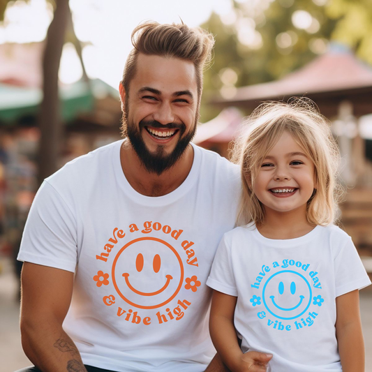 VLAM Vibe High Dad and Daughter Tshirt