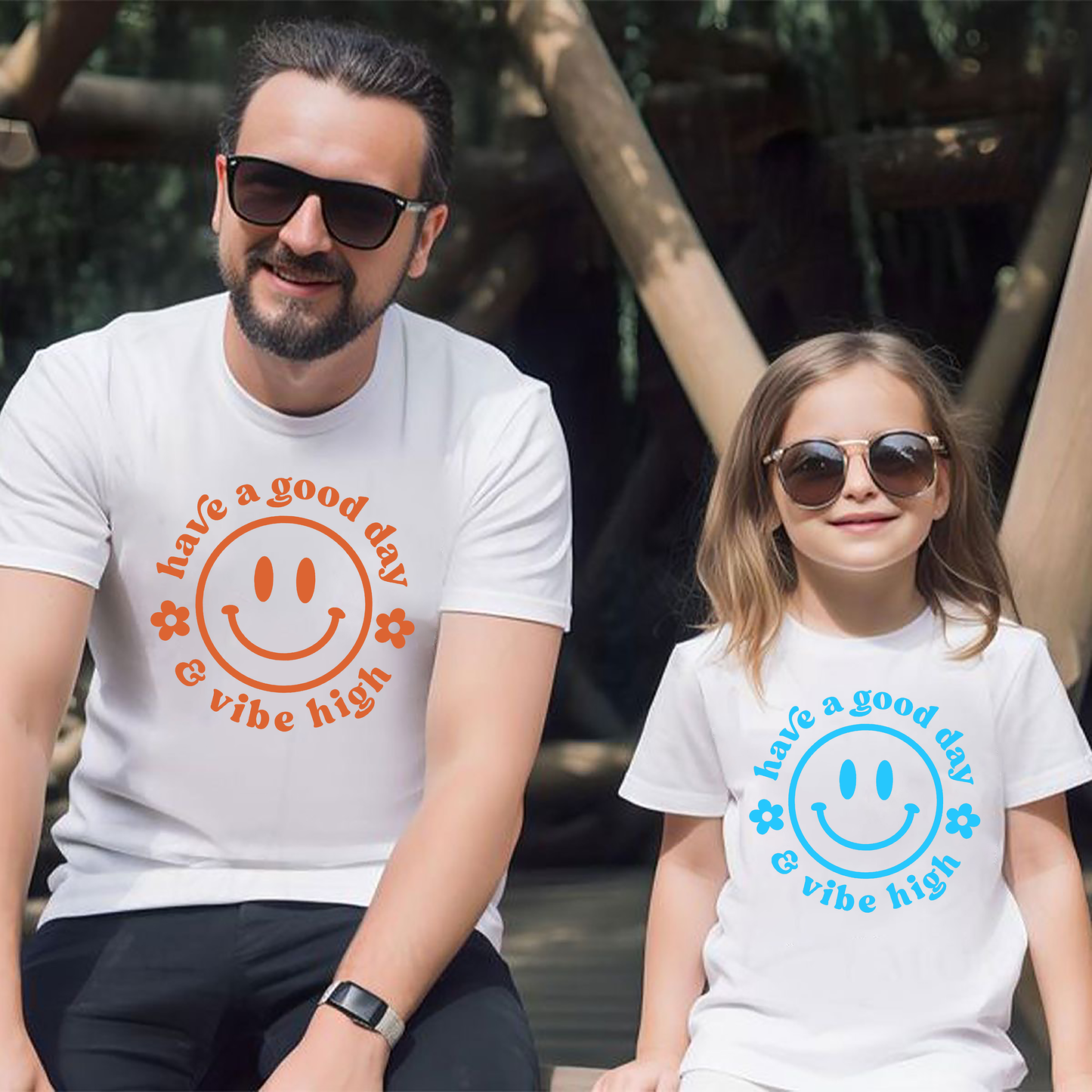 VLAM Vibe High Dad and Daughter Tshirt