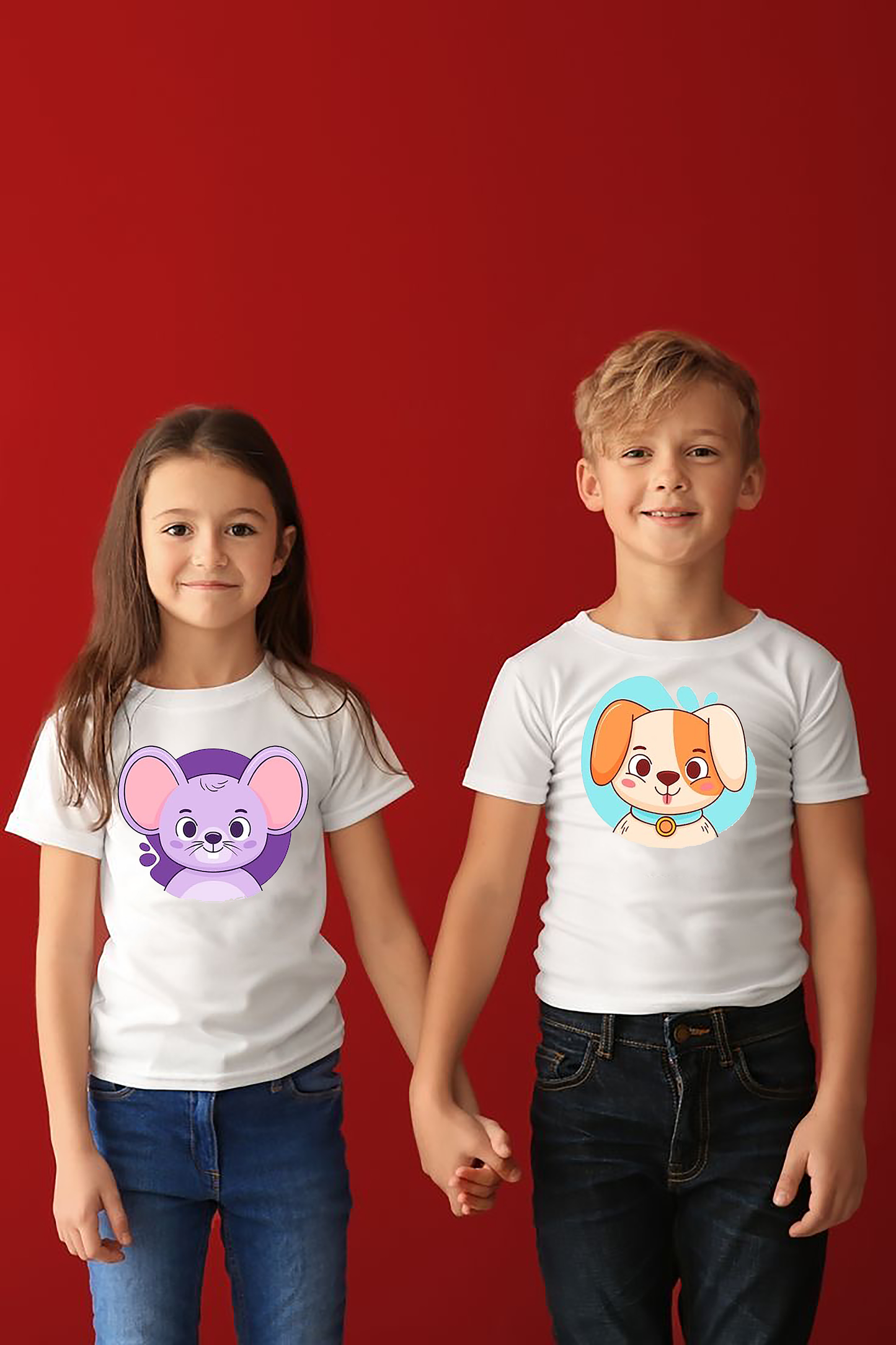 VLAM Cute Cartoon Tshirt For Kids (Pack of 2)