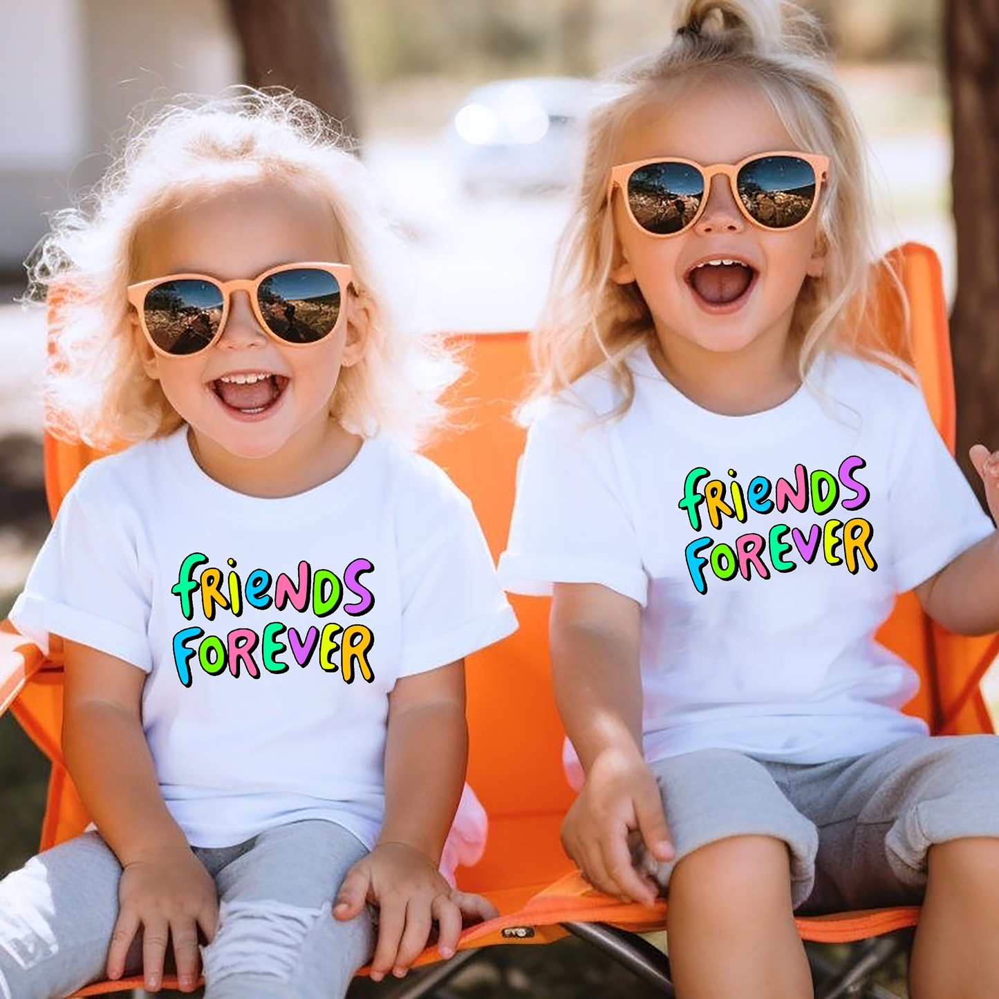VLAM Friends Forever Kids Tshirt  (Pack of 2)