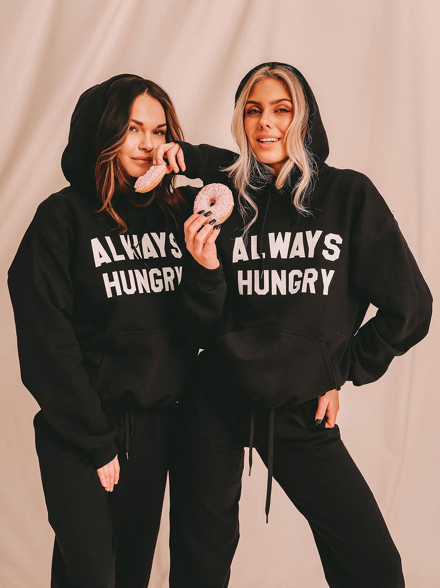 Always Hungry Matching Black Hoodies