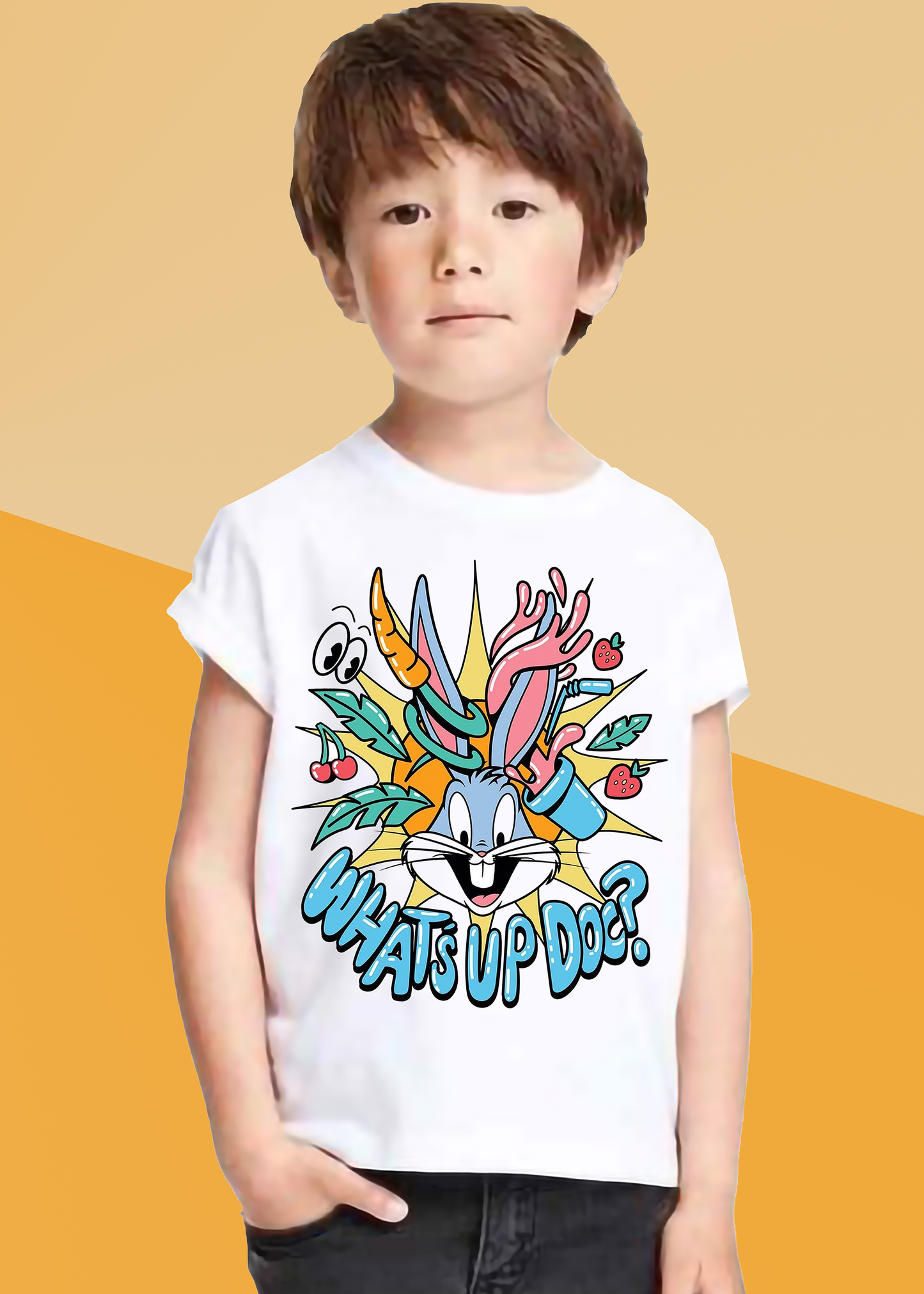 VLAM Funny Bunny Boys Cartoon Tshirt