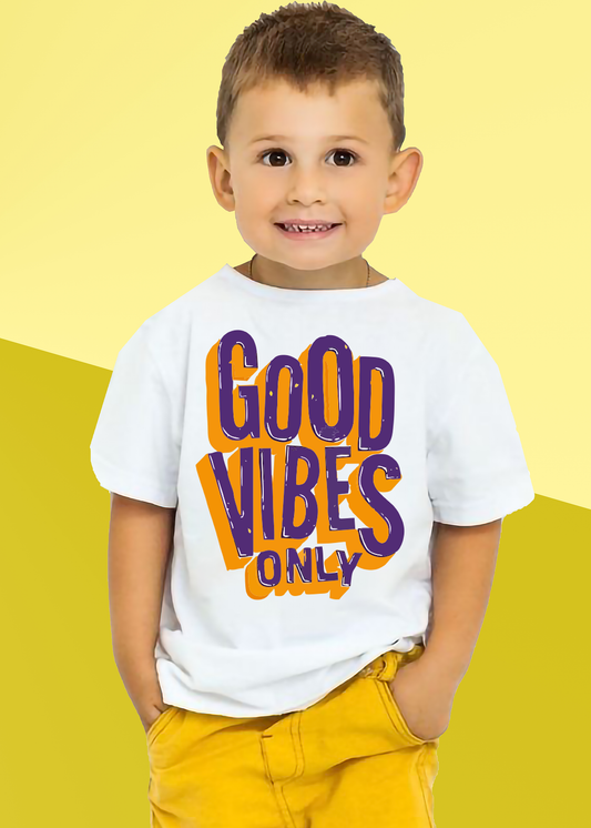 VLAM Good Vibes Only Graphic Boys Tshirt