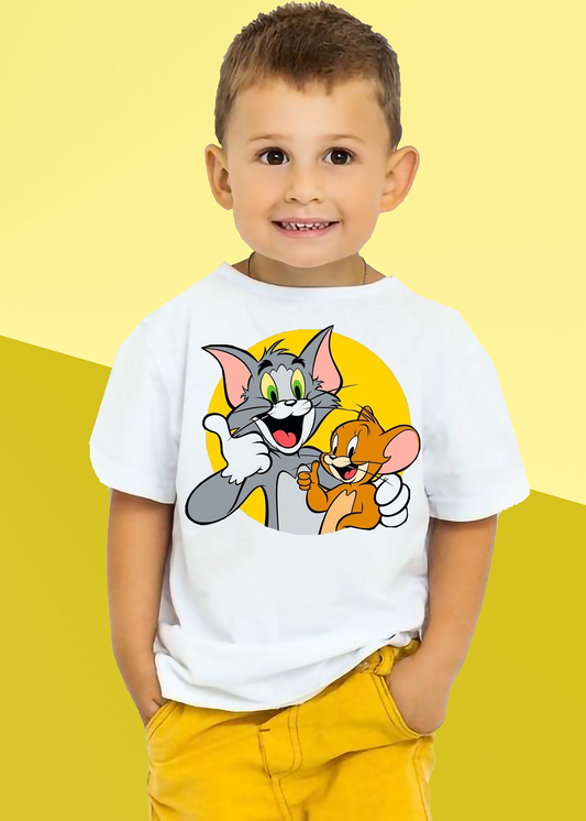 VLAM Tom and Jerry Cartoon Tshirt For Boys